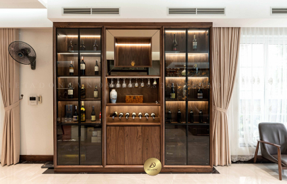 Tủ trang trí phòng khách nên chọn loại gỗ nào tốt